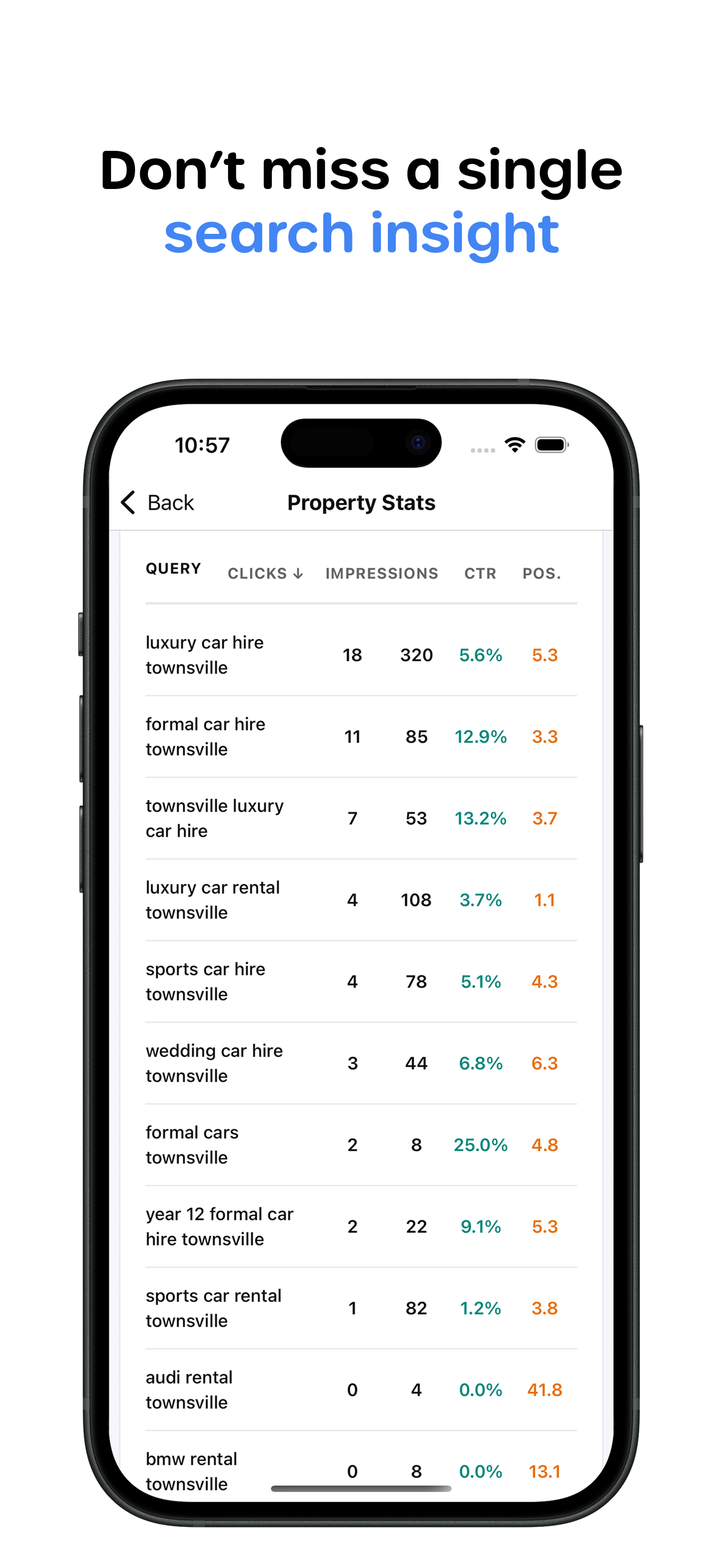 SearchMind - Search Console screenshot 3