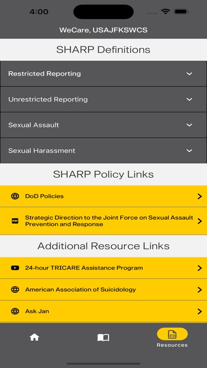 WeCare, USAJFKSWCS screenshot-3