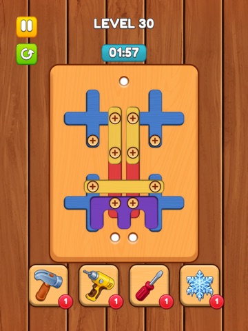 Woody Unscrew Puzzle iPad screenshot