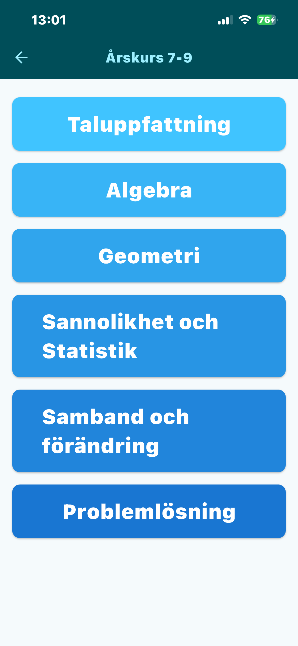 Matteloo-lär dig matematik screenshot 8
