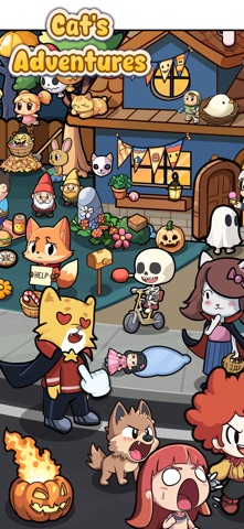Sticker Saga: Cat's Adventures iPhone screenshot