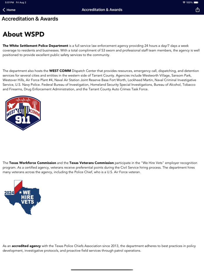 White Settlement Public Safety