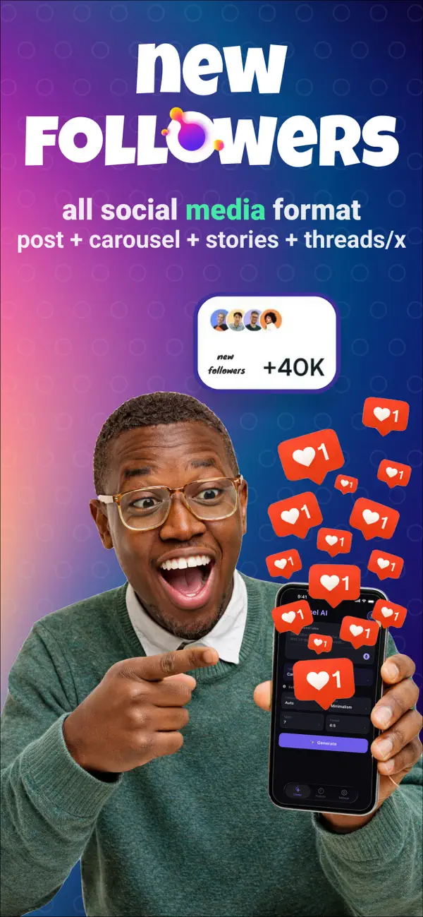 Screenshot #3 pour IA Contenu: insta Post & Story