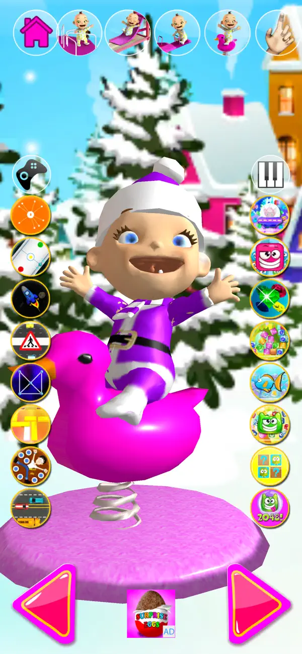 Screenshot #3 pour Talking Babsy Baby Xmas Games