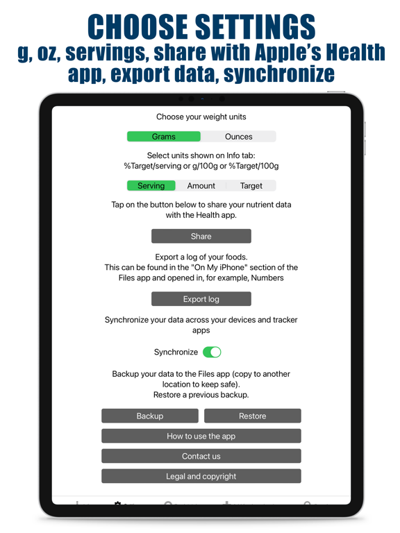 Screenshot #6 pour 5 Nutrients Counter & Tracker