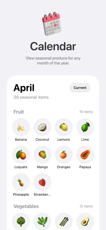 In Season: Seasonal Produce screenshot 3 of 6