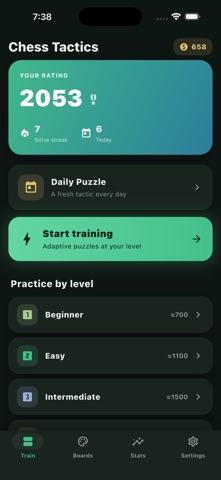 Tacticat: Daily Chess Puzzles Screenshot 3 of 5