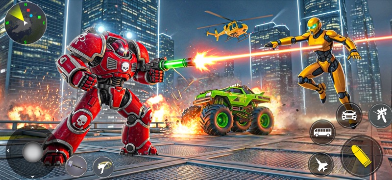 juego de autos multi-robot screenshot 3
