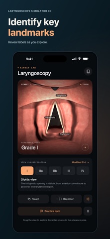 Laryngoscope Simulator 3D app screenshot 2