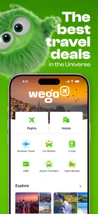 Wego Flights & Hotels Bookingのスクリーンショット（1/7）