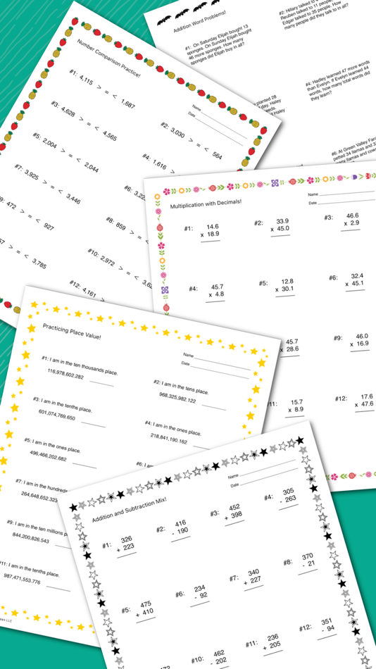 #1. Math Worksheet Maker (iOS) Podle: LearnEd Apps LLC