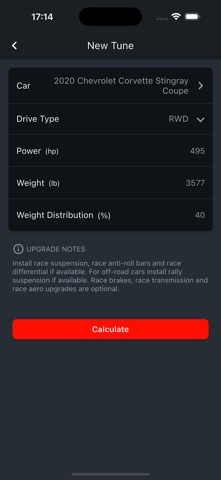 QuickTune - Forza Tuning App Screenshot 2 of 4