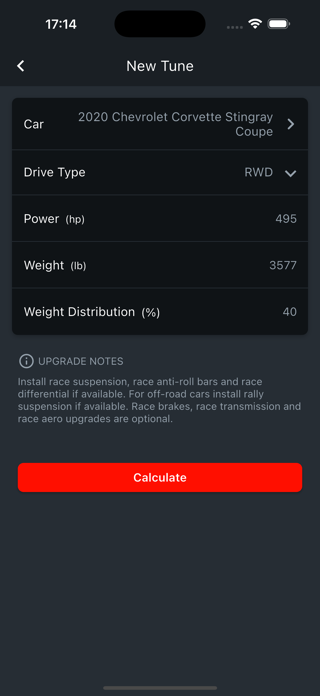 QuickTune - Forza Tuning App Screenshot 2 of 4