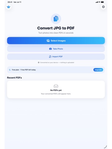JPG to PDF: Convert Photos