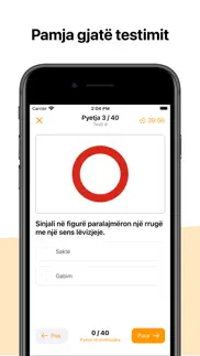 autoshkolla shqipëri - testet iphone screenshot 3