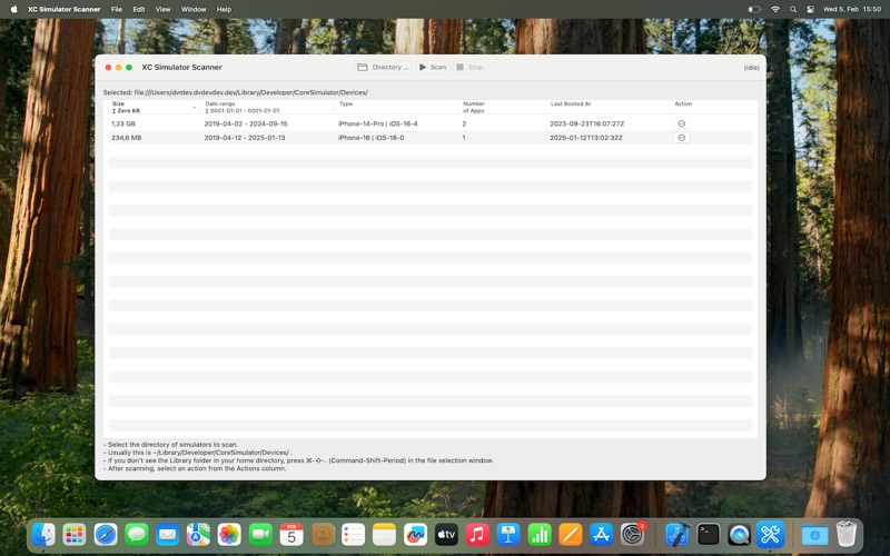 XC Simulator Scanner screenshot