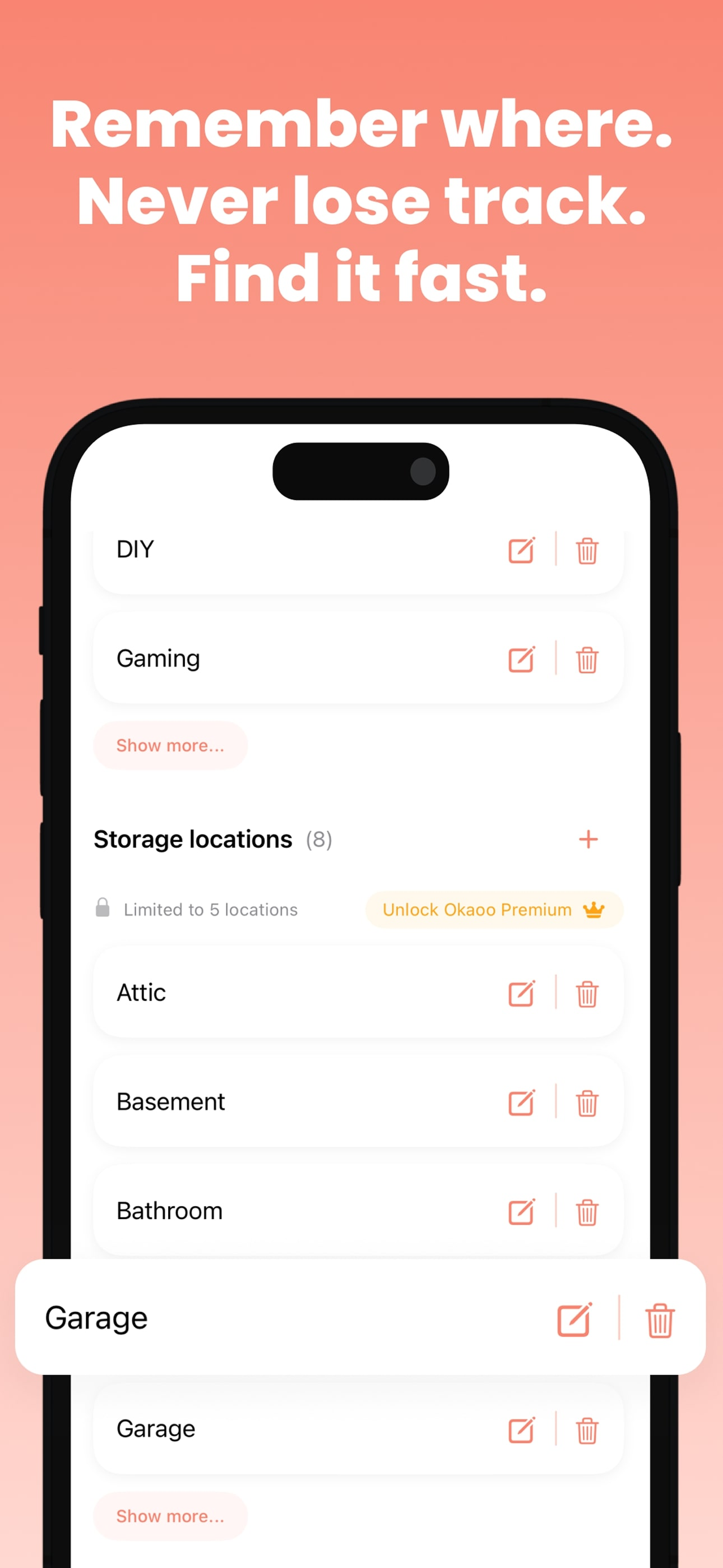 Okaoo - Home Inventory screenshot 4
