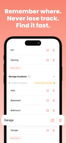 Okaoo - Home Inventory screenshot