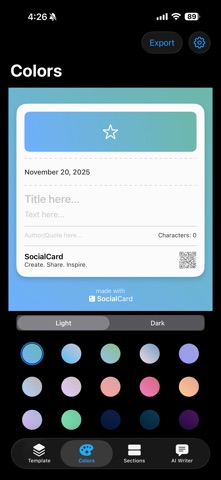 SocialCard: AI Card Builder app screenshot 2