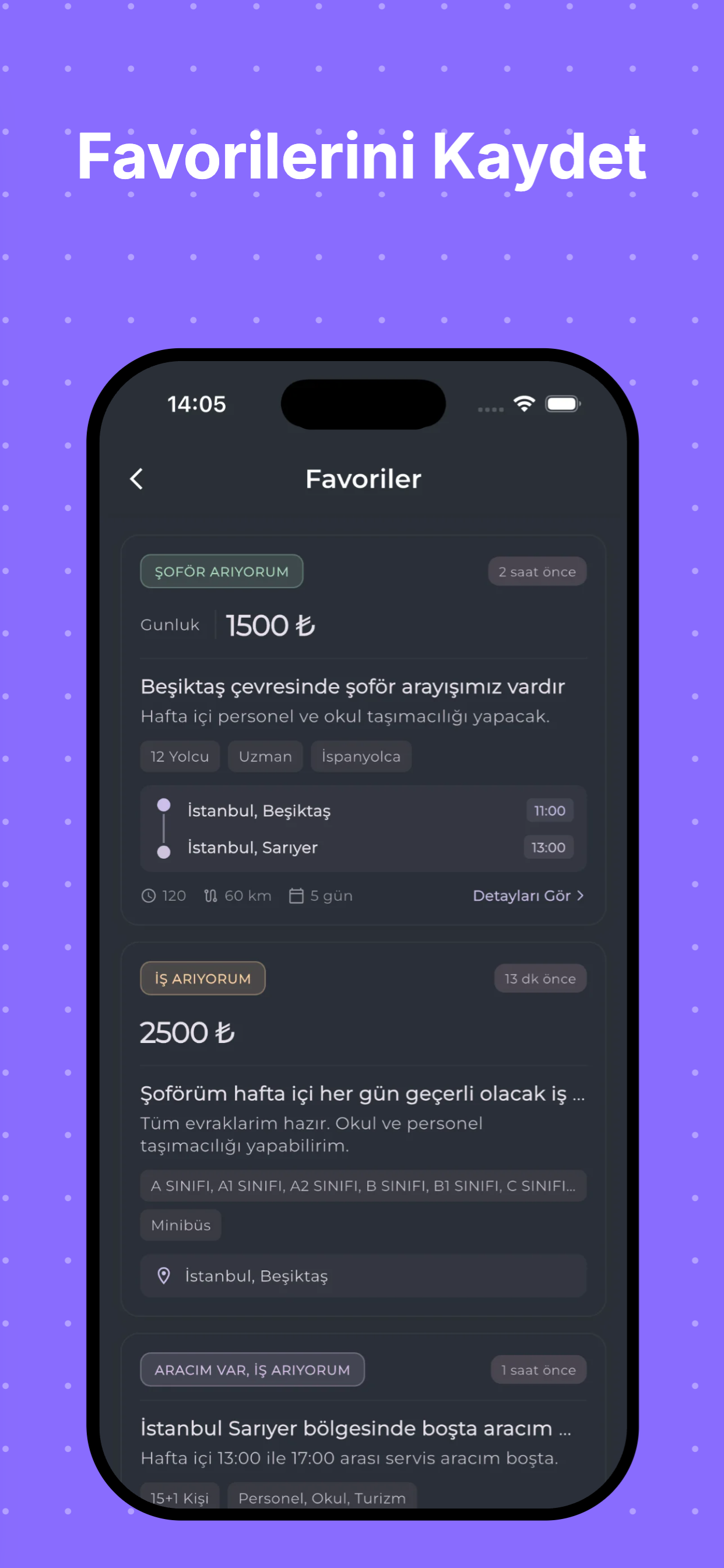 Servis Çek - Şoför & Araç