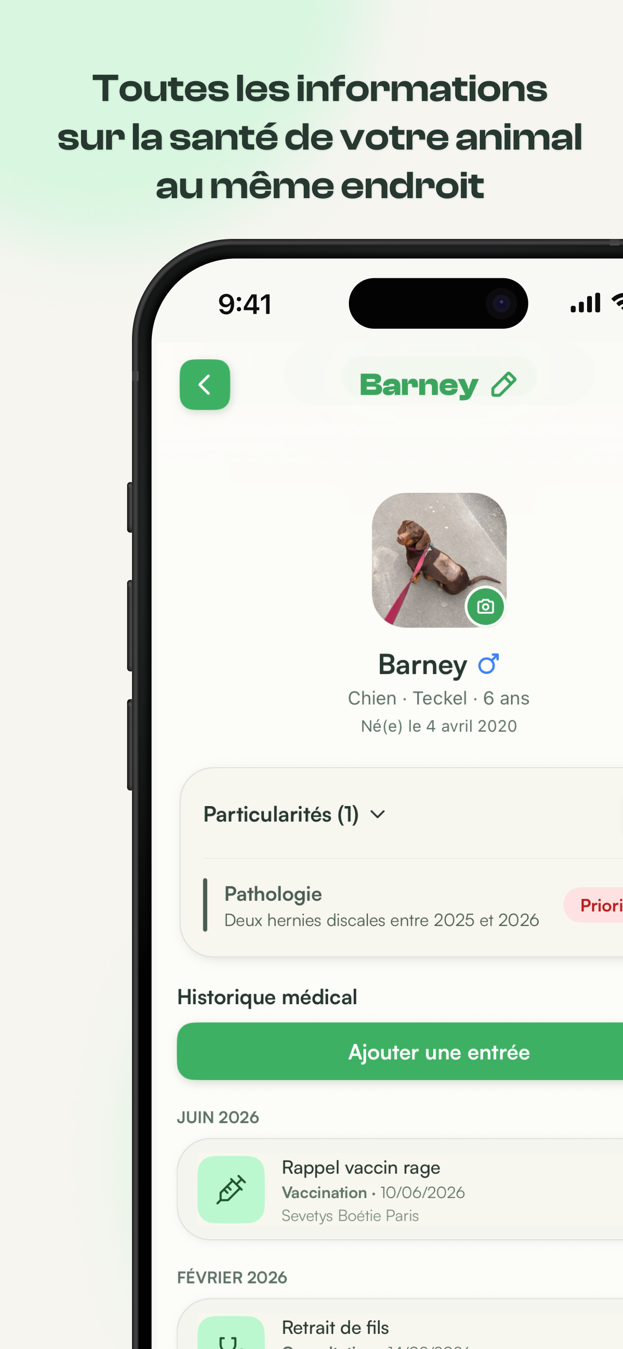 Petivet - Carnet santé animaux screenshot 2
