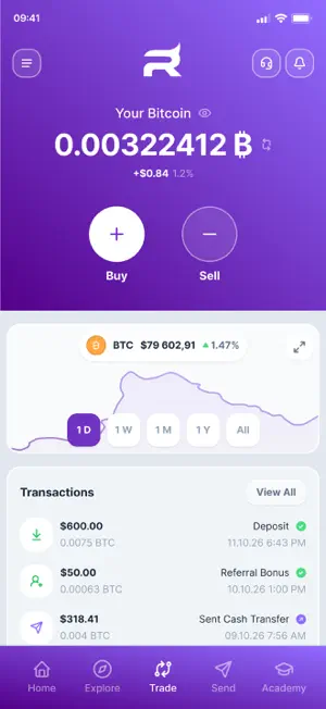 Rhino Bitcoin: Buy BTC, 0 Fees screenshot 3