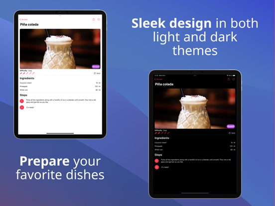 Cooking Recipes: Personal Book iPad screenshot 3 - Food & Drink app