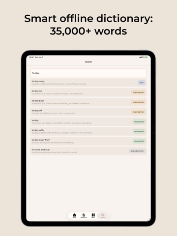 Lexa: Learn English Vocabulary iPad screenshot