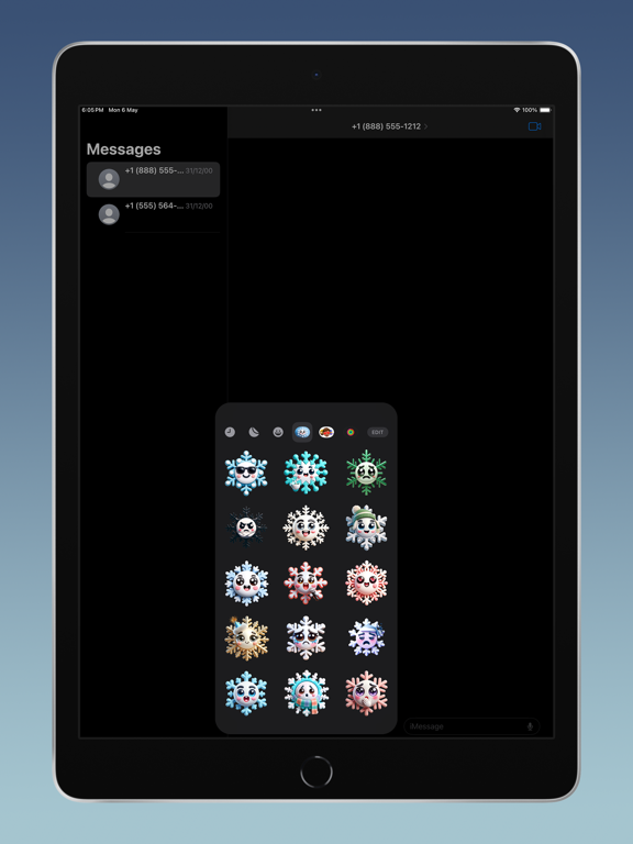 Screenshot #6 pour Ted Snowflake Stickers