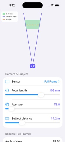 DoF Visualizer screenshot