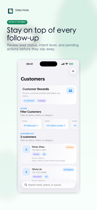 SalesNote: Customer CRM Screenshot 2 of 6