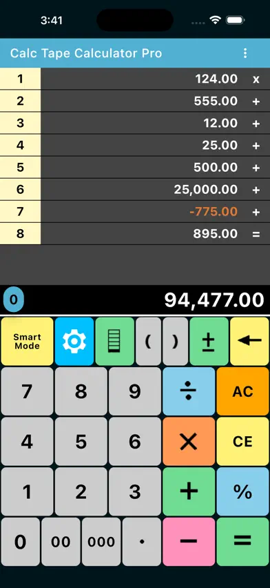 Calc Tape Calculator Pro screenshot 3