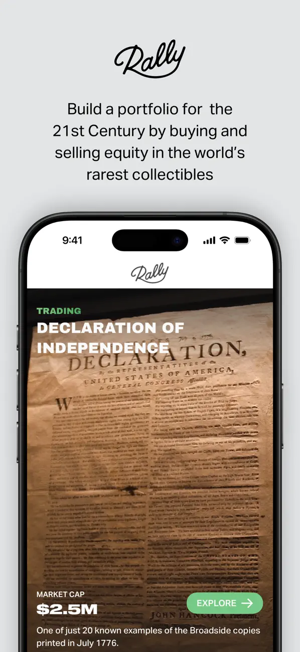 Screenshot #1 pour Rally Rd. - Invest, Buy & Sell