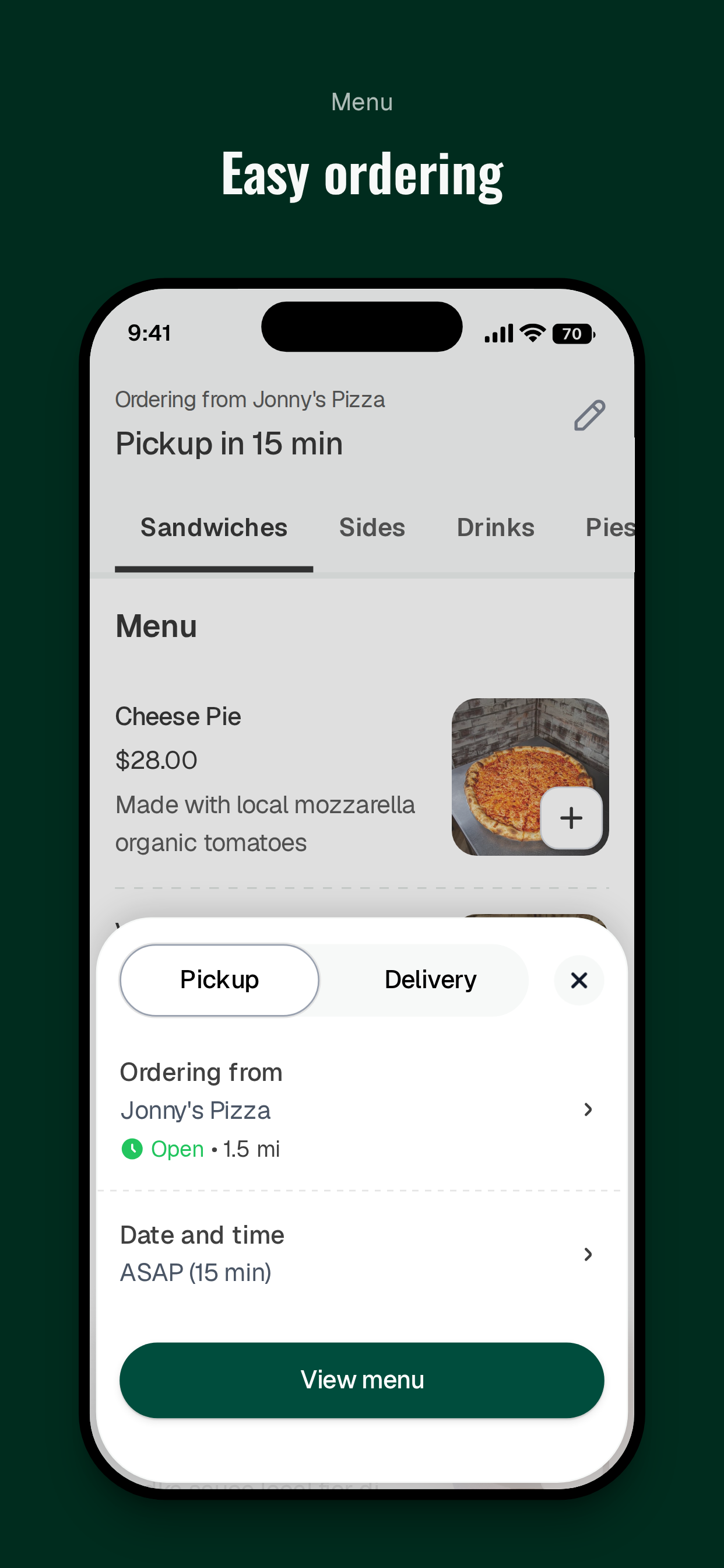 Jonny's Pizza To Go screenshot 3