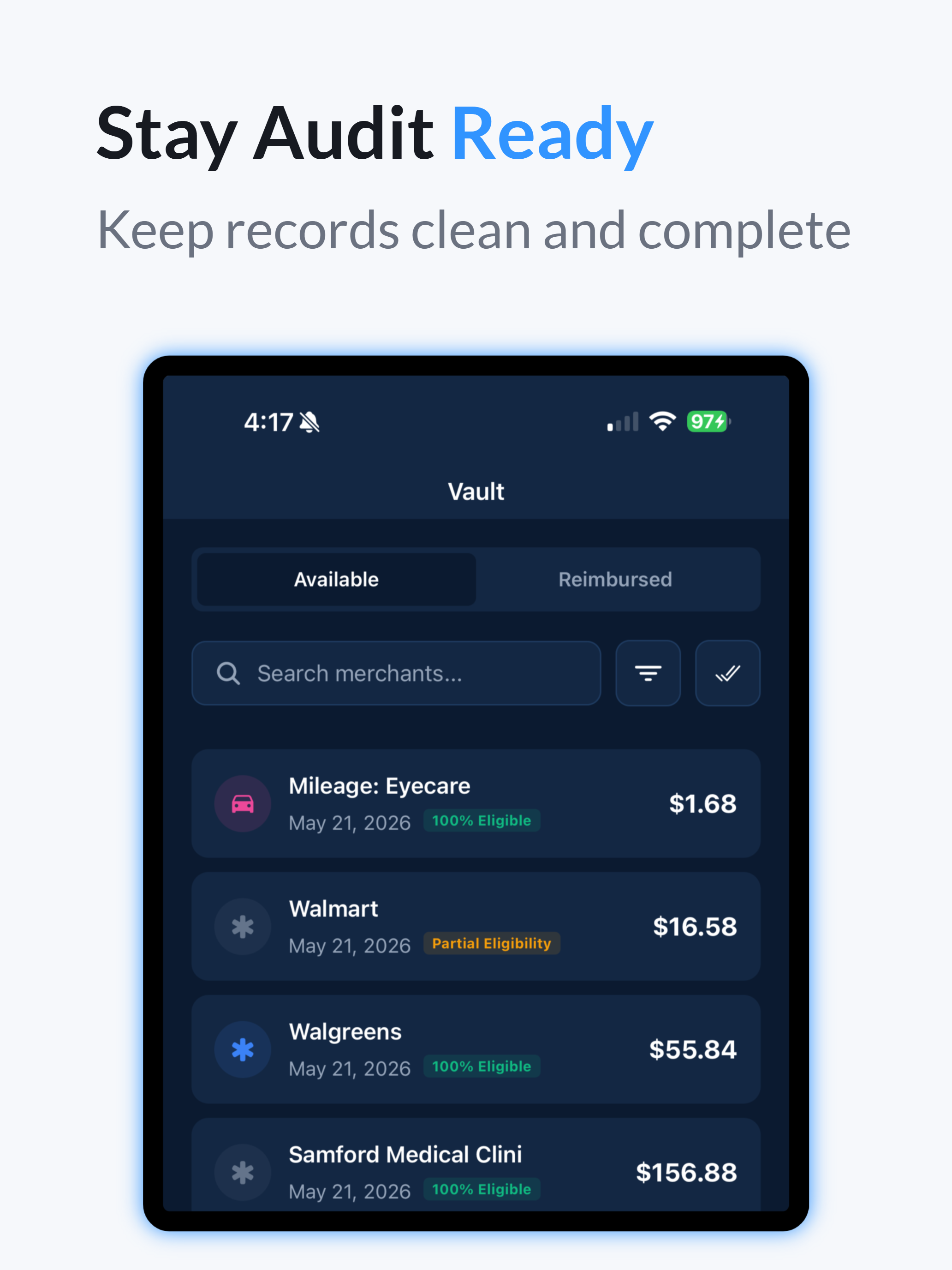 HSA Vault: Receipt Tracker