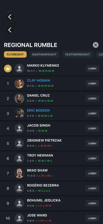 Pure MMA: Manager screenshot 3