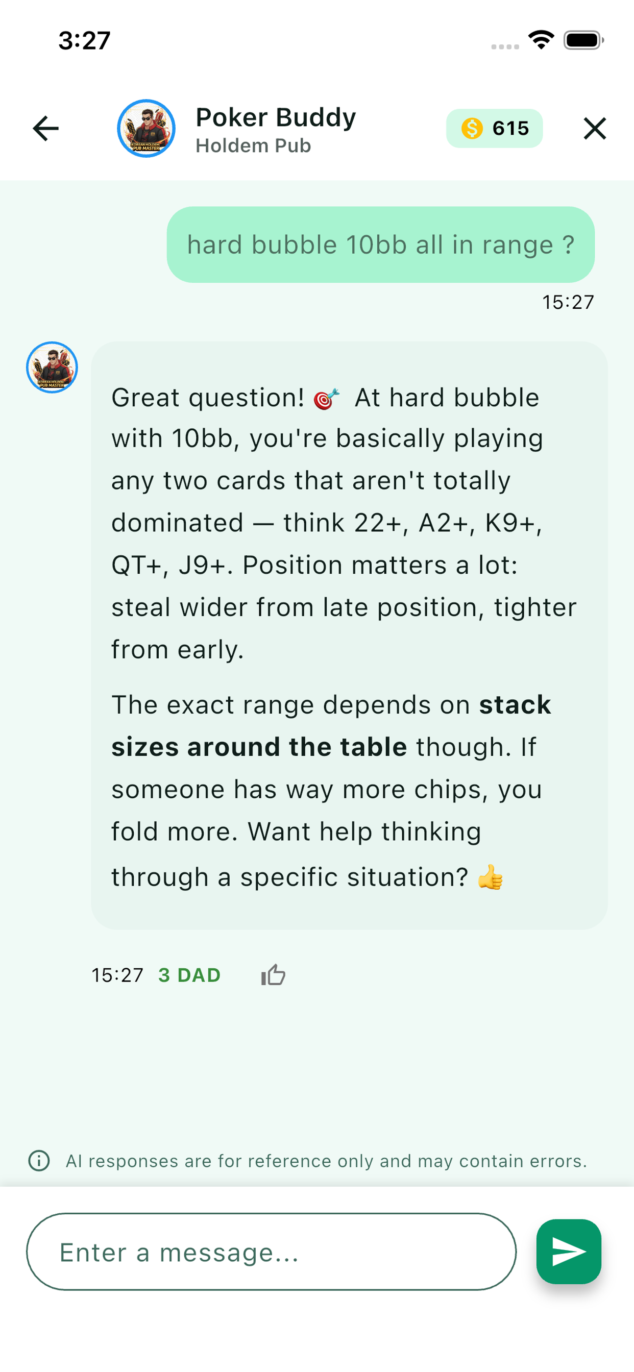 DAD Poker - AI Poker Coach