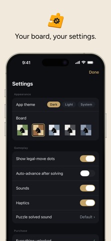 Just Chess Puzzles iPhone screenshot