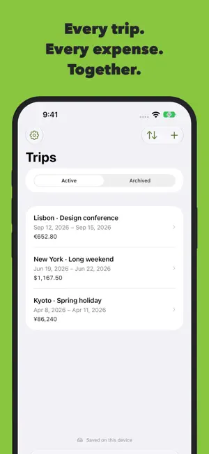 Trip Receipts screenshot 1