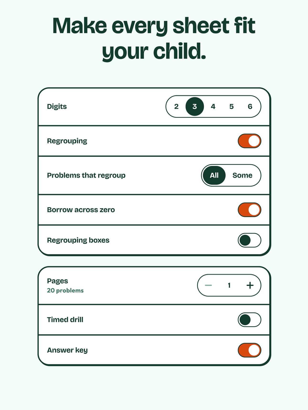 Screenshot 11 of Math Sheets Unlimited