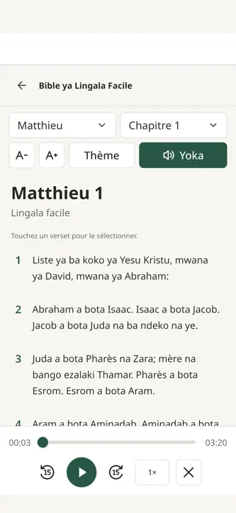 Bible Lingala Facile screenshot 4