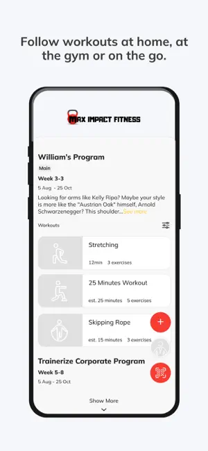 MAX IMPACT Fitness screenshot 3