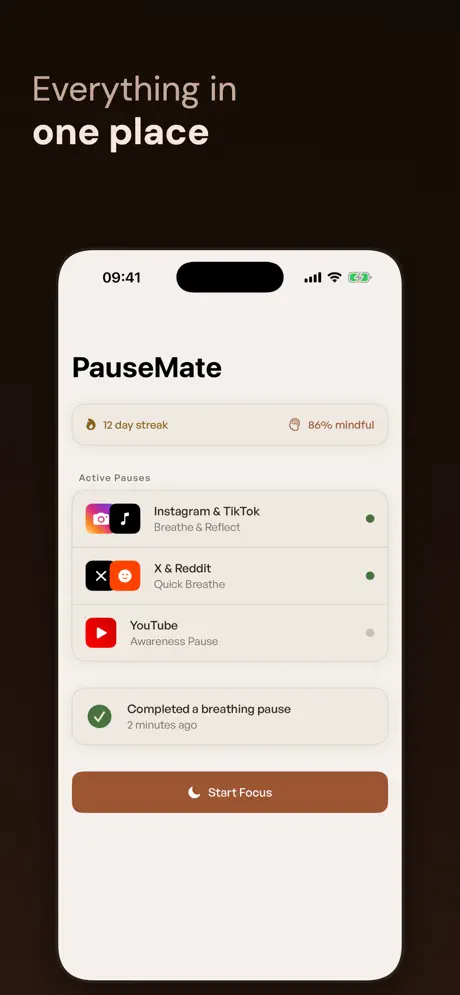 PauseMate 暂停伴侣应用截图