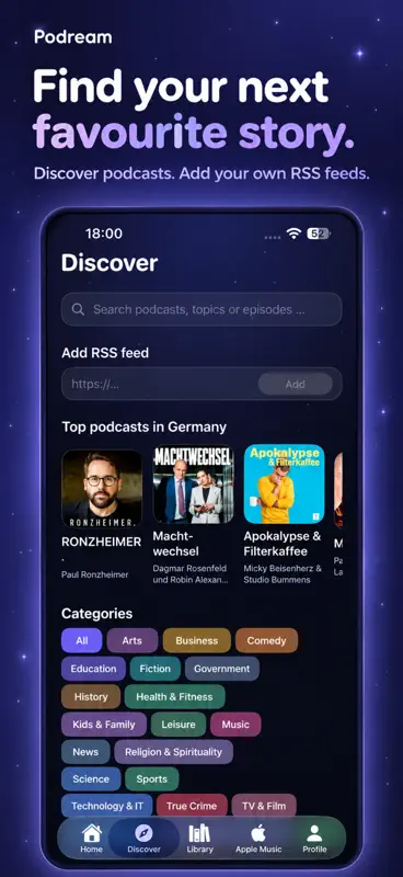 Podream – Podcasts pour Dormir screenshot 4 of 6