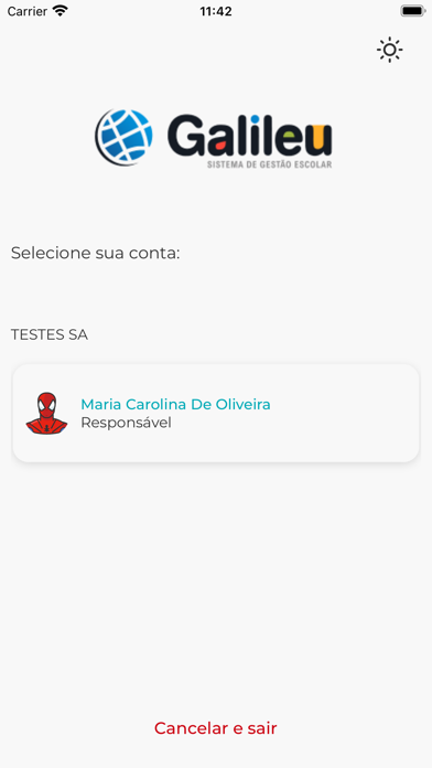 GALILEU - Pais e Alunos Screenshot