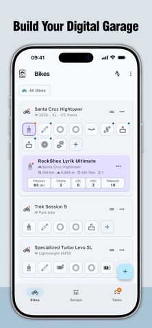 Bike Setup Tracker Screenshot 1 of 8