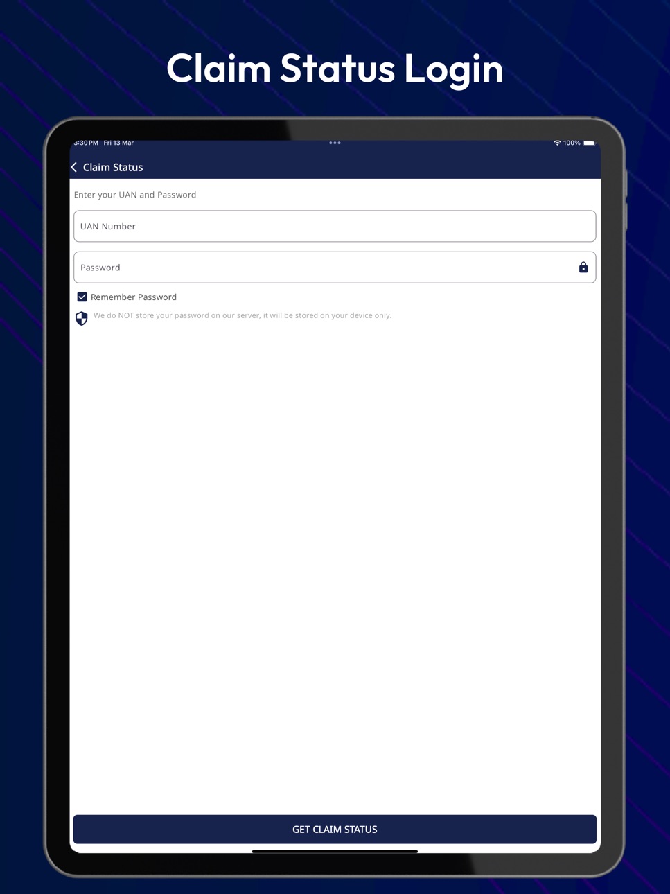 iPad screenshot