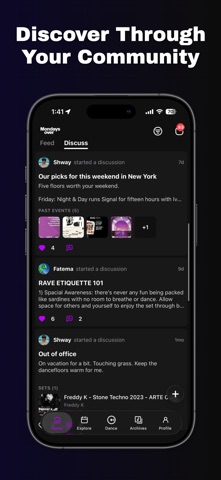 Mondaysover - Rave tracker Screenshot 6 of 6