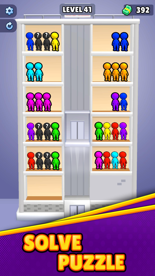 #3. Hotel Sort 3D Stickman Puzzle (iOS) 由: Jakub Szolomicki