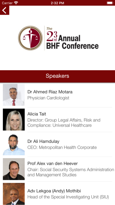 23rd Annual BHF Conference Screenshot